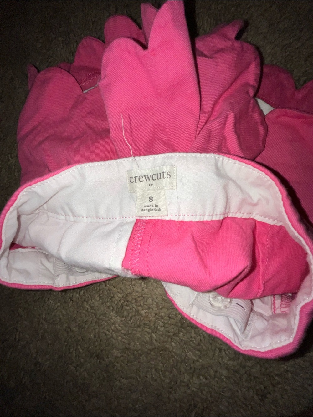 Crewcuts Bright Pink Ruffle Tiered shorts